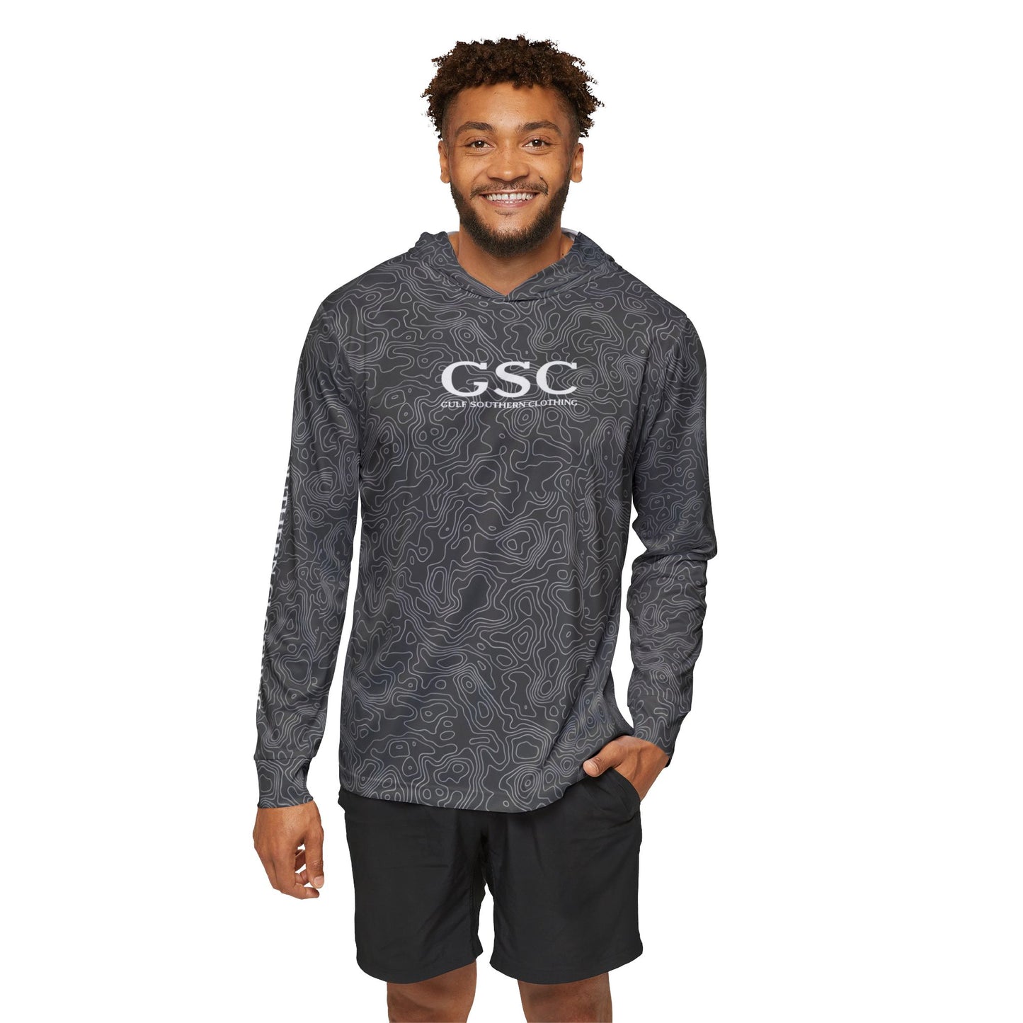 Dark Topo Performance Hoodie