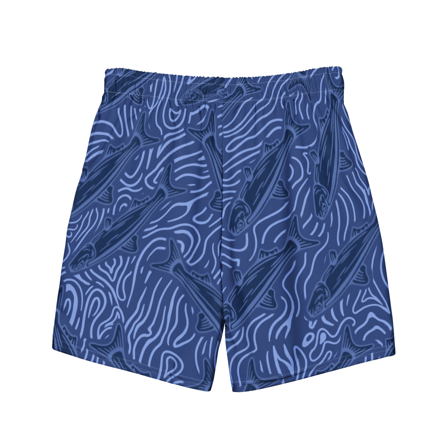 Blue Fish Swim Trunk
