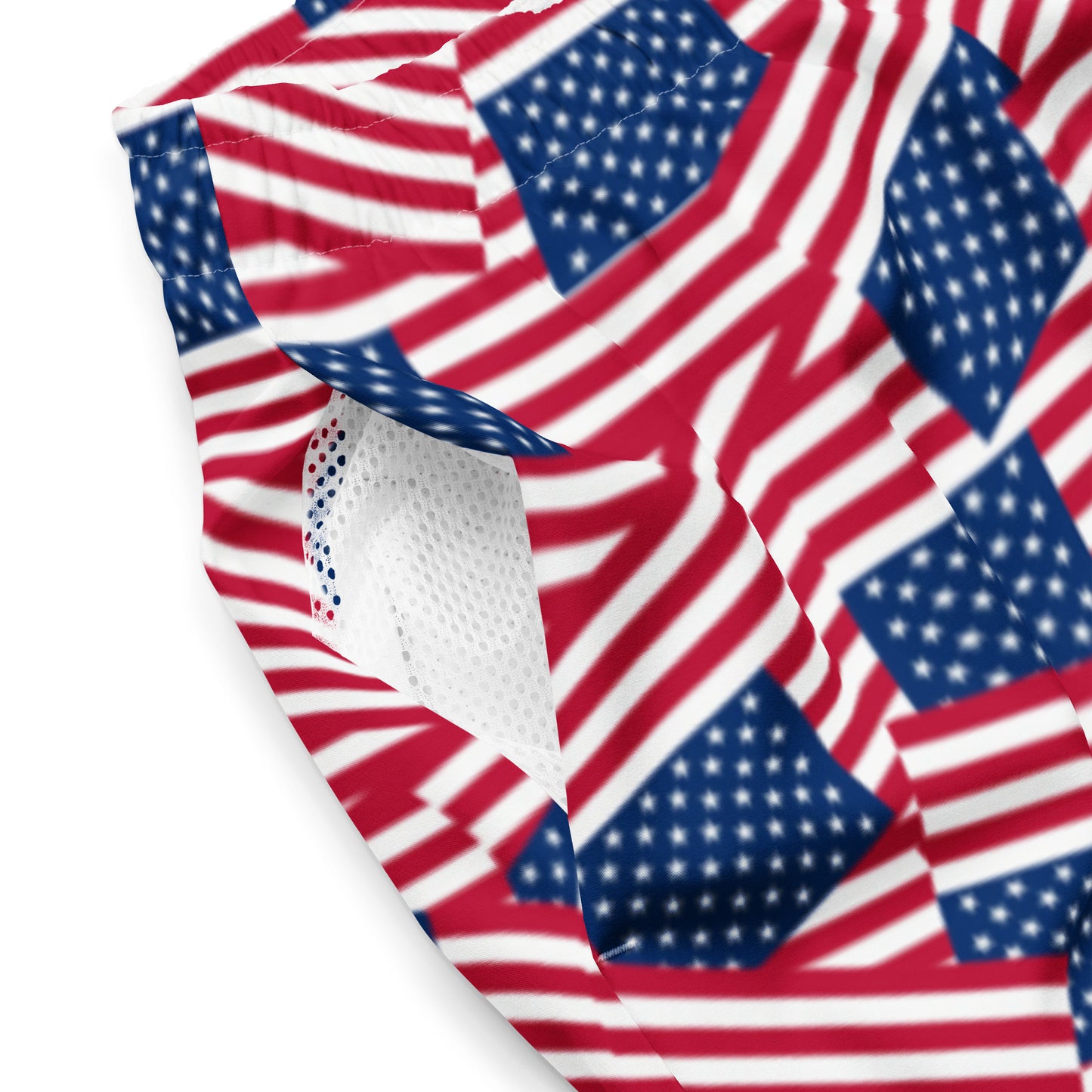 American Flag Swim Trunk