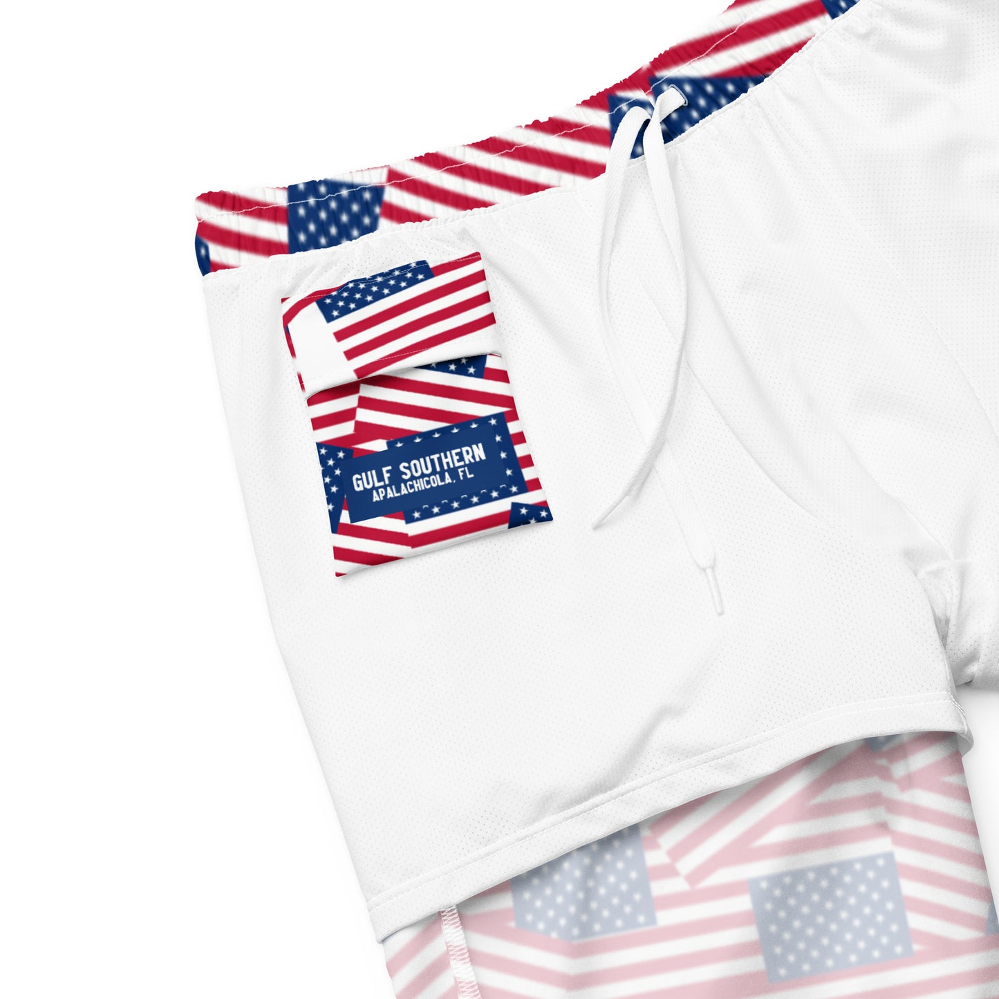 American Flag Swim Trunk